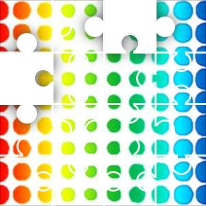 Rainbow Dots Jigsaw Puzzle - JigZone.com