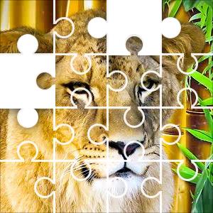 Lion Bamboo Jigsaw Puzzle JigZone